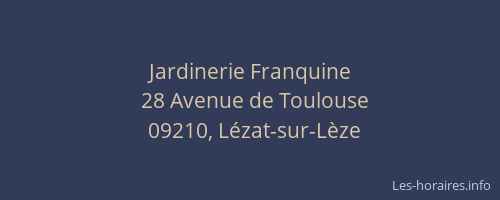 Jardinerie Franquine