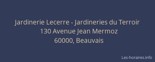 Jardinerie Lecerre - Jardineries du Terroir