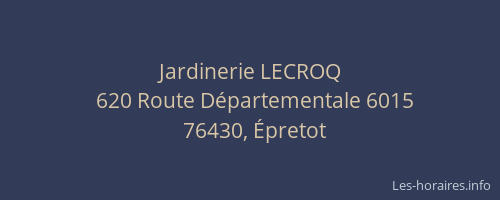 Jardinerie LECROQ