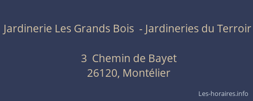 Jardinerie Les Grands Bois  - Jardineries du Terroir