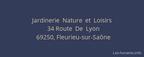 Jardinerie  Nature  et  Loisirs
