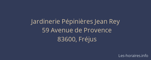 Jardinerie Pépinières Jean Rey