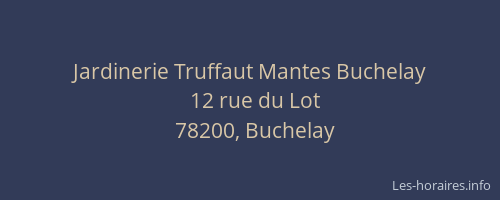Jardinerie Truffaut Mantes Buchelay