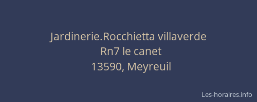 Jardinerie.Rocchietta villaverde