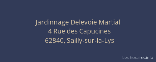Jardinnage Delevoie Martial