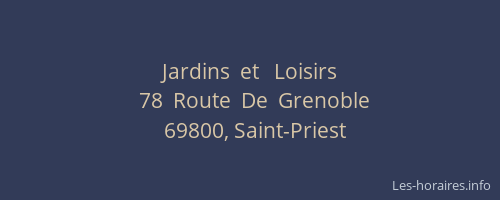 Jardins  et   Loisirs