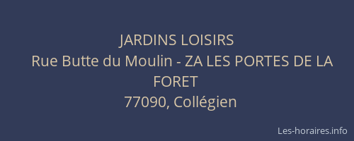 JARDINS LOISIRS