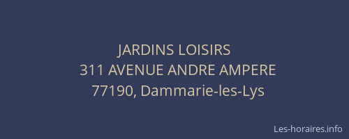 JARDINS LOISIRS