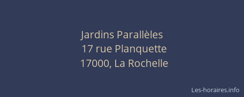 Jardins Parallèles