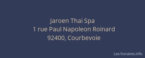 Jaroen Thai Spa