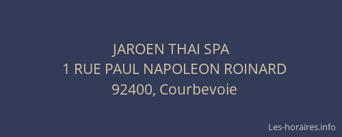 JAROEN THAI SPA