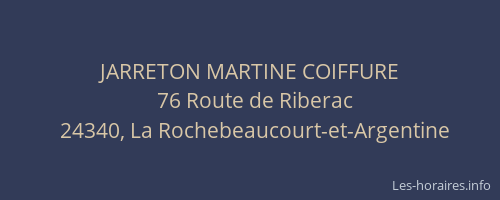 JARRETON MARTINE COIFFURE