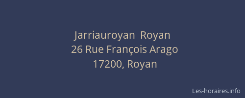 Jarriauroyan  Royan
