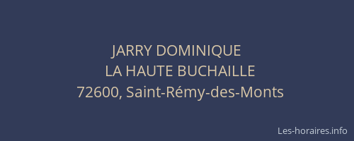 JARRY DOMINIQUE