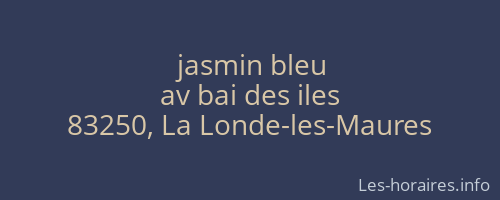jasmin bleu