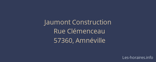 Jaumont Construction