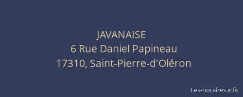 JAVANAISE