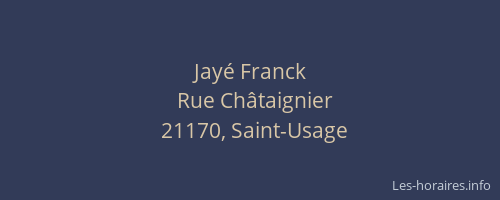 Jay&eacute; Franck