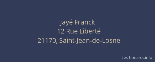 Jay&eacute; Franck