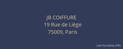 JB COIFFURE