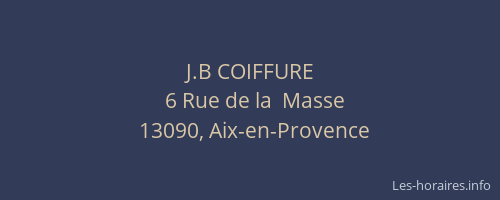 J.B COIFFURE