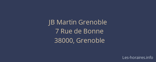 JB Martin Grenoble
