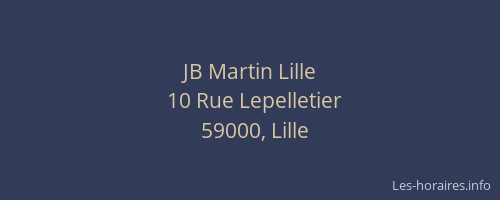 JB Martin Lille