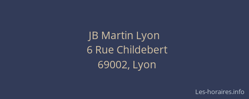 JB Martin Lyon