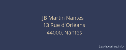 JB Martin Nantes