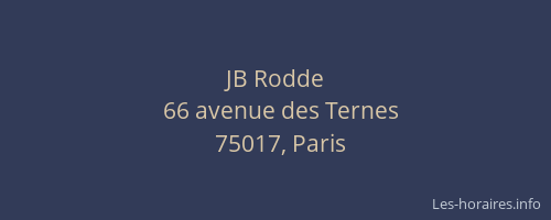 JB Rodde