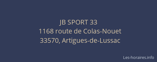 JB SPORT 33