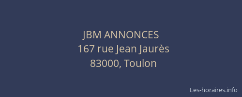 JBM ANNONCES