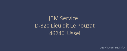 JBM Service