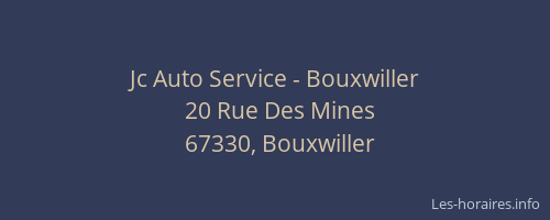 Jc Auto Service - Bouxwiller