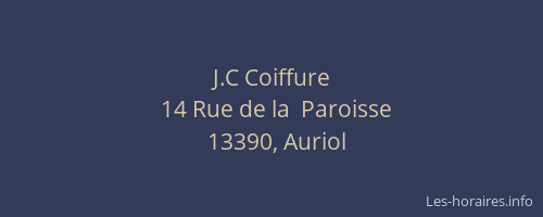 J.C Coiffure