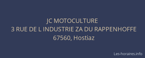 JC MOTOCULTURE