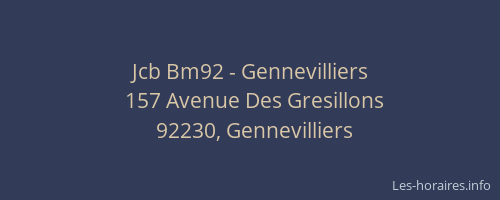 Jcb Bm92 - Gennevilliers