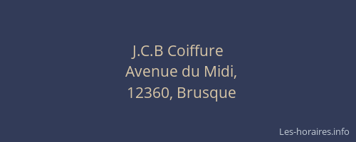J.C.B Coiffure