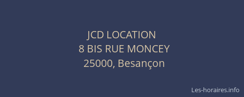JCD LOCATION