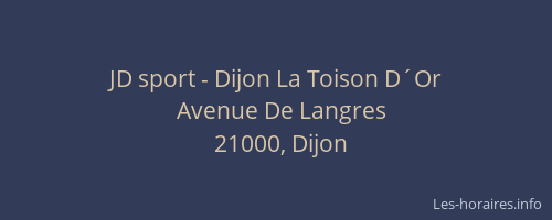 JD sport - Dijon La Toison D´Or