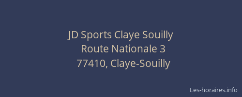 JD Sports Claye Souilly