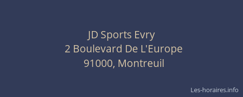 JD Sports Evry