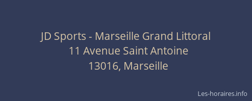 JD Sports - Marseille Grand Littoral