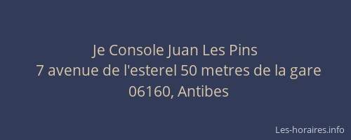 Je Console Juan Les Pins