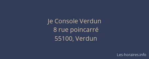 Je Console Verdun