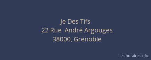 Je Des Tifs