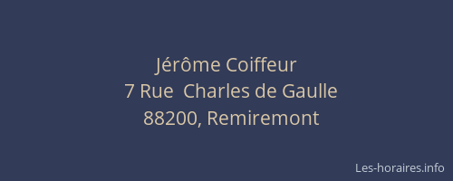 J&eacute;r&ocirc;me Coiffeur
