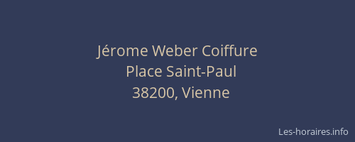 J&eacute;rome Weber Coiffure