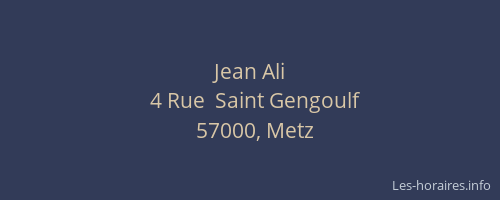 Jean Ali
