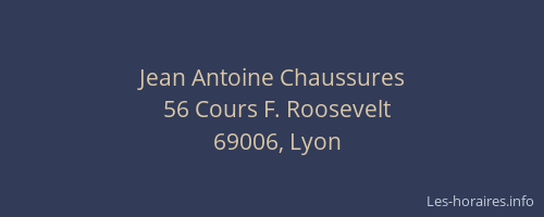 Jean Antoine Chaussures